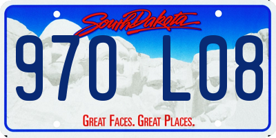 SD license plate 97OL08