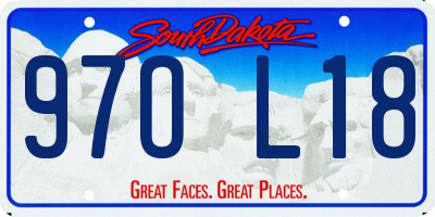 SD license plate 97OL18