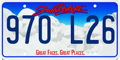 SD license plate 97OL26