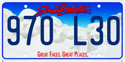 SD license plate 97OL30