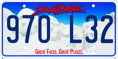 SD license plate 97OL32