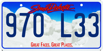 SD license plate 97OL33