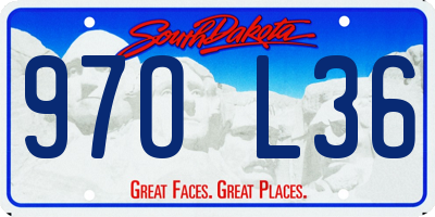 SD license plate 97OL36