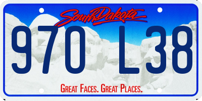 SD license plate 97OL38
