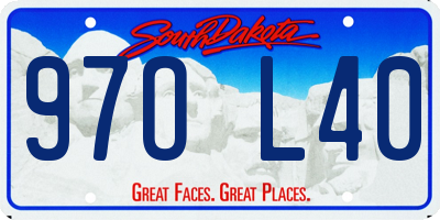 SD license plate 97OL40