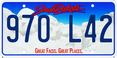 SD license plate 97OL42