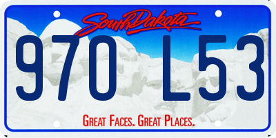 SD license plate 97OL53