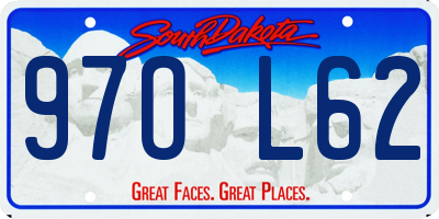 SD license plate 97OL62