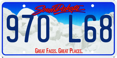 SD license plate 97OL68