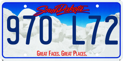 SD license plate 97OL72