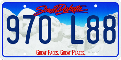 SD license plate 97OL88