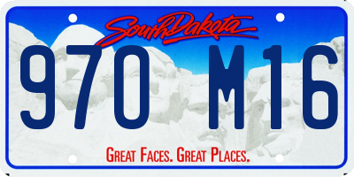 SD license plate 97OM16