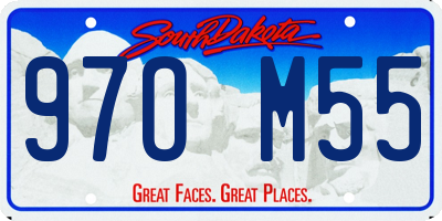 SD license plate 97OM55