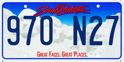 SD license plate 97ON27