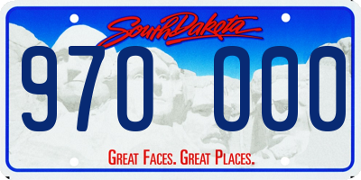 SD license plate 97OO00
