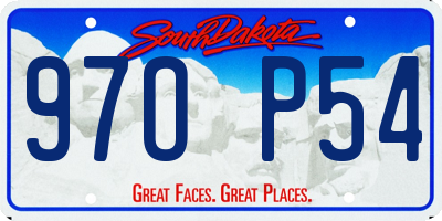 SD license plate 97OP54