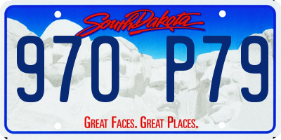SD license plate 97OP79