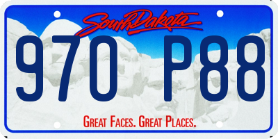 SD license plate 97OP88