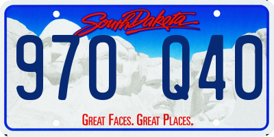 SD license plate 97OQ40
