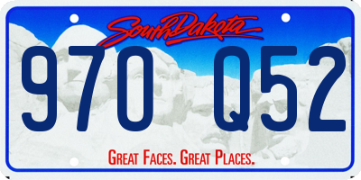 SD license plate 97OQ52