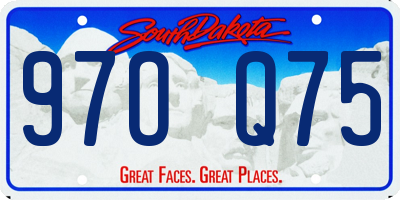 SD license plate 97OQ75
