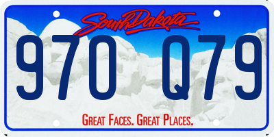 SD license plate 97OQ79