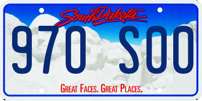 SD license plate 97OS00