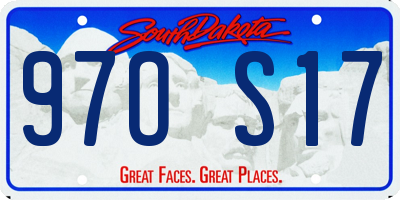 SD license plate 97OS17