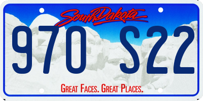 SD license plate 97OS22