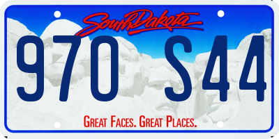 SD license plate 97OS44