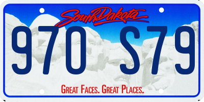 SD license plate 97OS79