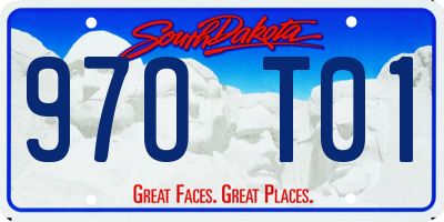 SD license plate 97OT01