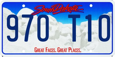 SD license plate 97OT10