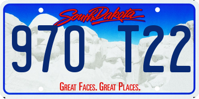 SD license plate 97OT22