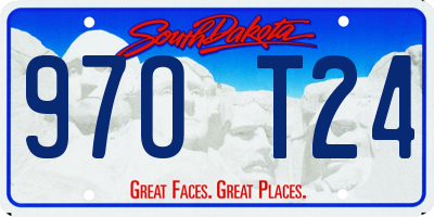 SD license plate 97OT24