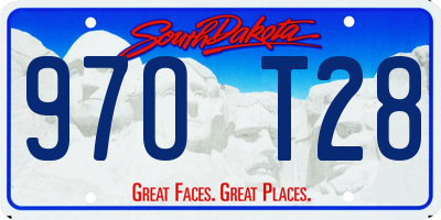 SD license plate 97OT28