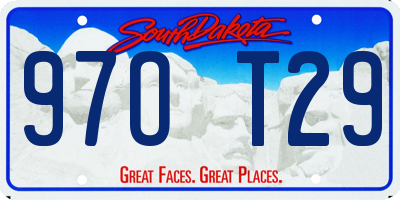 SD license plate 97OT29