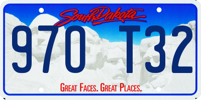 SD license plate 97OT32