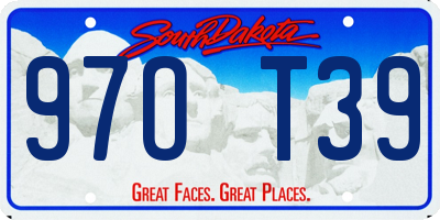 SD license plate 97OT39