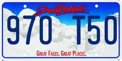 SD license plate 97OT50