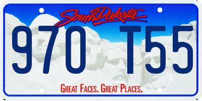 SD license plate 97OT55