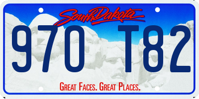 SD license plate 97OT82