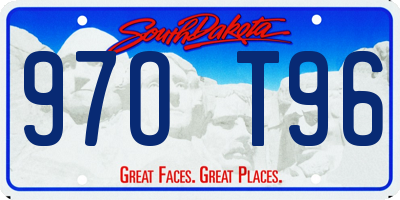 SD license plate 97OT96