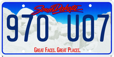 SD license plate 97OU07