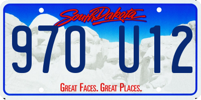 SD license plate 97OU12