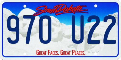 SD license plate 97OU22