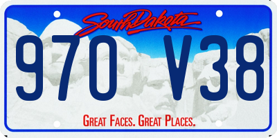 SD license plate 97OV38