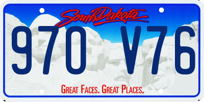 SD license plate 97OV76