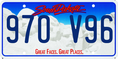 SD license plate 97OV96