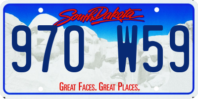 SD license plate 97OW59